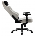 Zenox Saturn Mk-2 電競椅 (布面/淺灰色) - 180°後躺，4D扶手，磁力頸腰枕