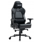 Zenox Jupiter Mk-2 電競椅 (皮面/碳黑) - 穿孔PU皮革，130°後躺，強化合金腳架