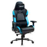 Zenox Jupiter Mk-2 電競椅 (皮面/天藍色) - 穿孔PU皮革，130°後躺，強化合金腳架