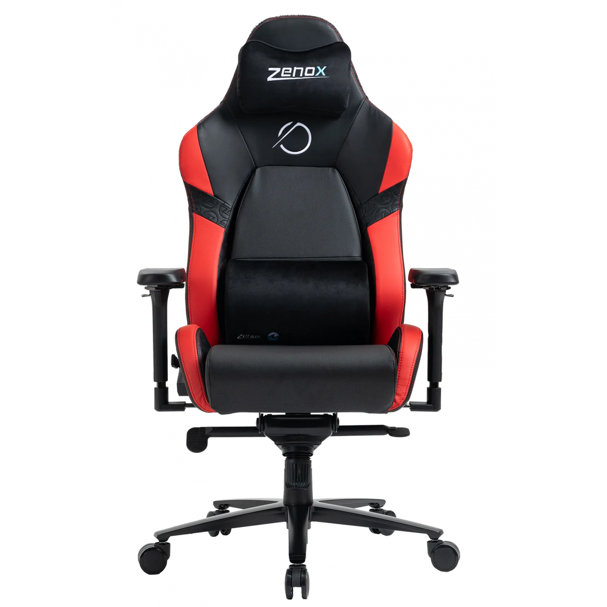 Zenox Jupiter Mk-2 電競椅 (皮面/紅色) - 穿孔PU皮革，130°後躺，強化合金腳架