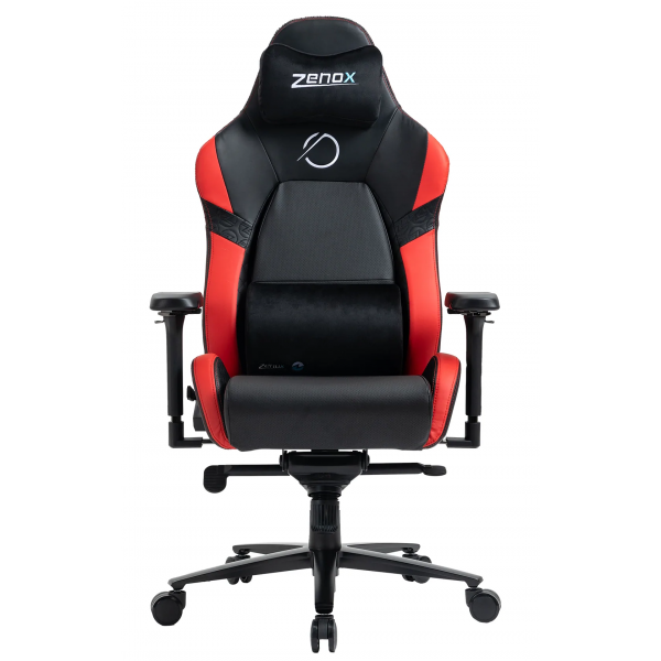Zenox Jupiter Mk-2 電競椅 (皮面/紅色) - 穿孔PU皮革，130°後躺，強化合金腳架