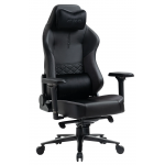 Zenox Spectre Mk-2 幽靈電競椅 (皮面/碳黑) - 辦公電競兩用，130°後躺，高密度定型海綿