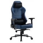 Zenox Spectre Mk-2 幽靈電競椅 (皮面/海軍藍) - 辦公電競兩用，130°後躺，高密度海綿