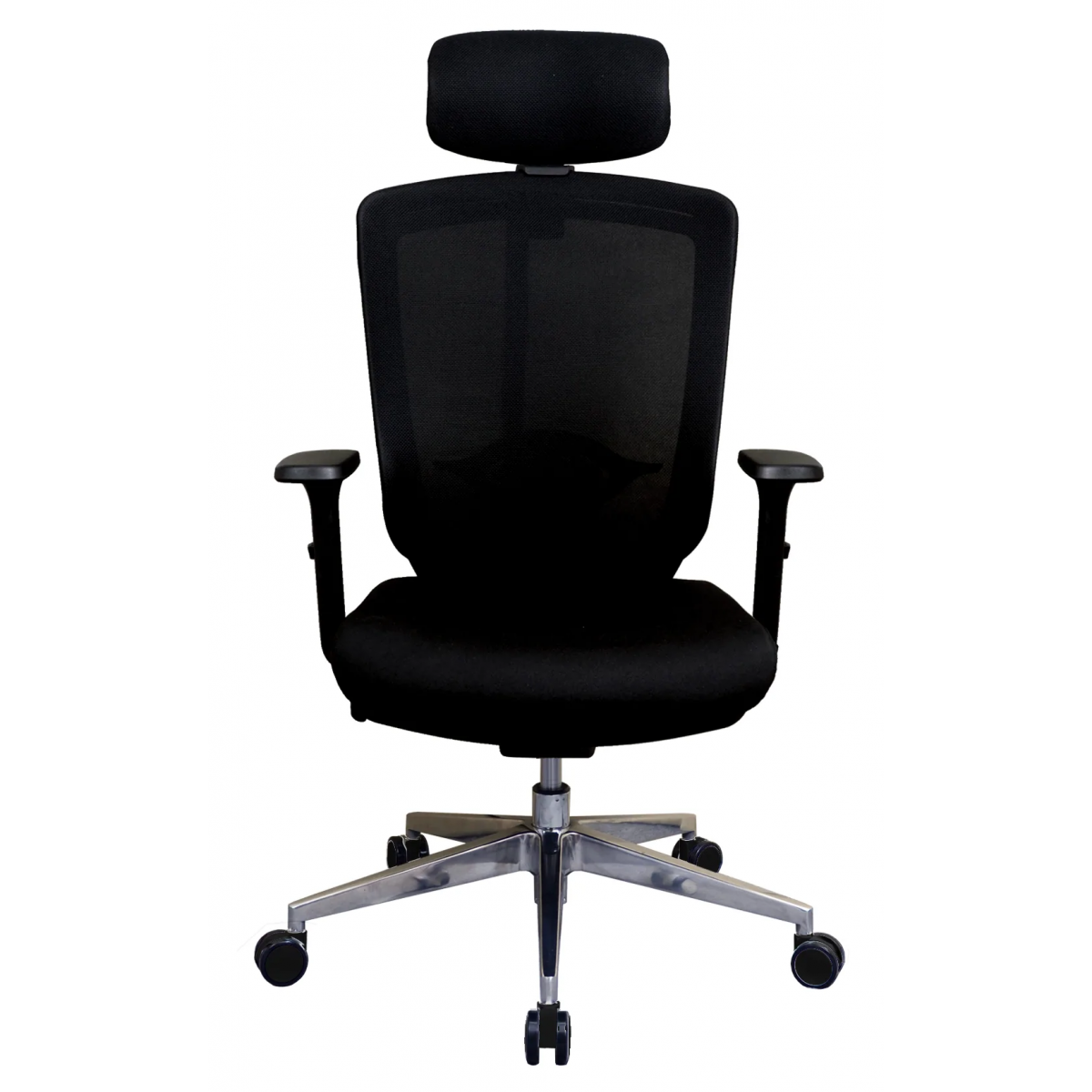 Zenox Zagen 座元辦公椅 (黑色) - 網布軟墊，多角度可調頭枕，可調腰部支撐