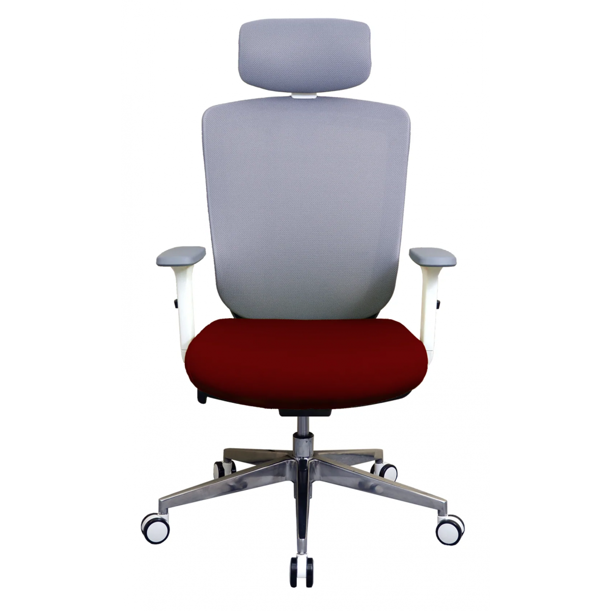 Zenox Zagen 座元辦公椅 (紅色) - 網布軟墊，可調腰部支撐，低干擾腳輪