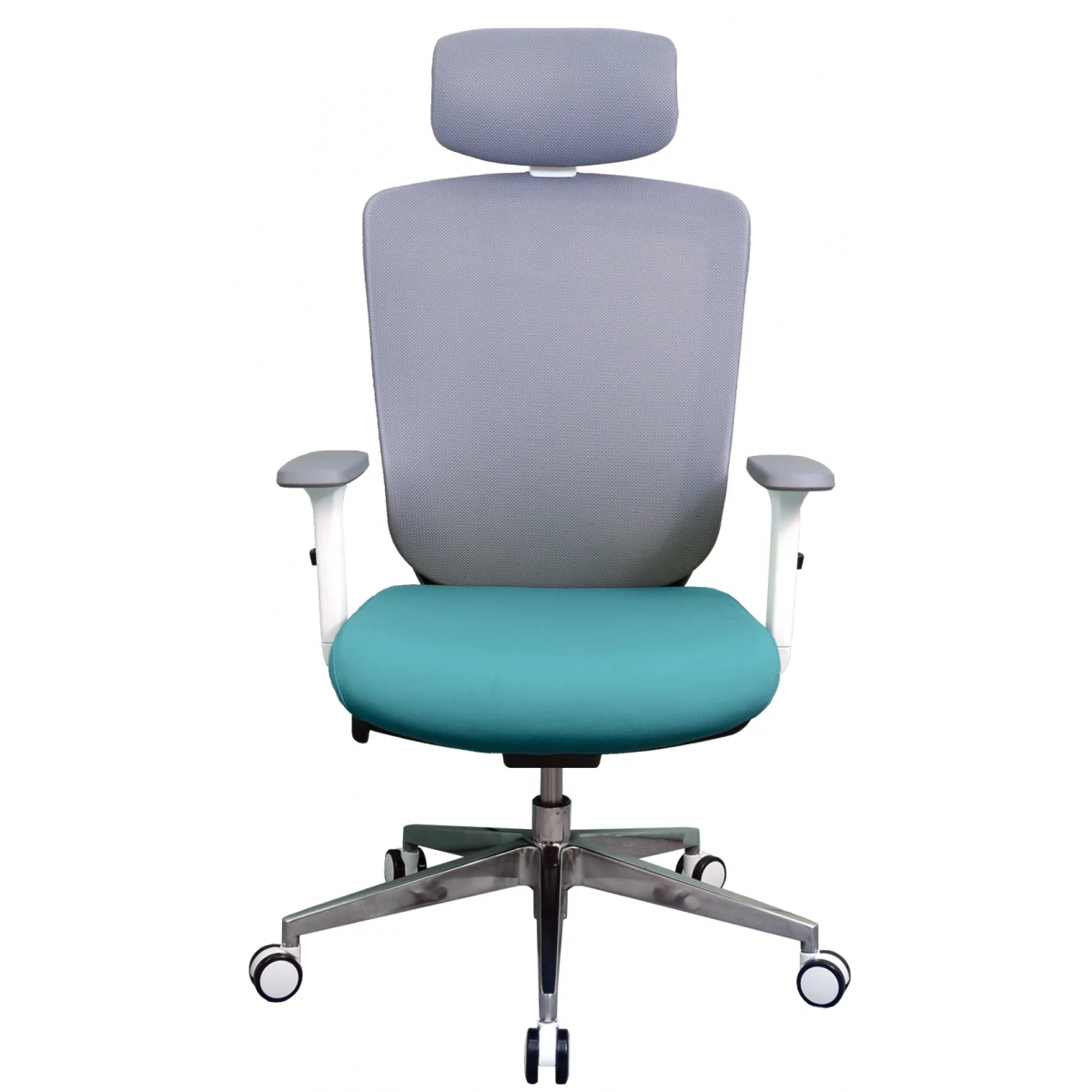 Zenox Zagen 座元辦公椅 (天藍色) - 網布軟墊，多角度可調頭枕，可調腰部支撐