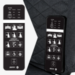 Zenox 舒適頸背按摩椅墊 - 頸背揉捏與加熱，坐墊震動，遙控控制