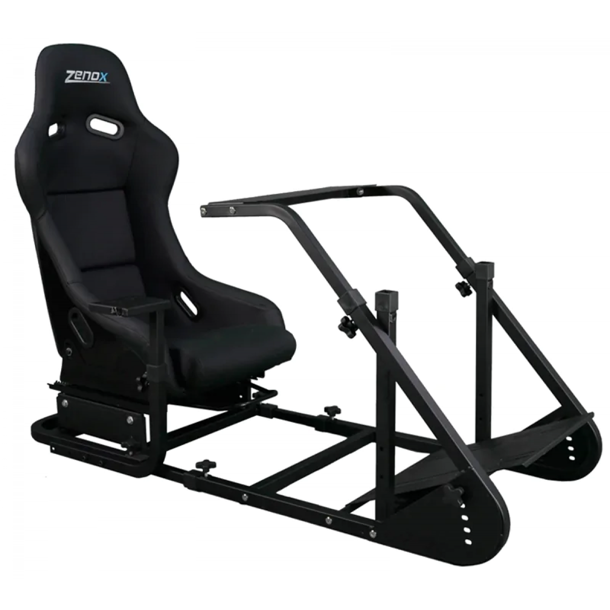 Zenox ProAM 專業賽車架連座位 (Z-SR2045-B) - 兼容多種方向盤，可調座椅位置與角度