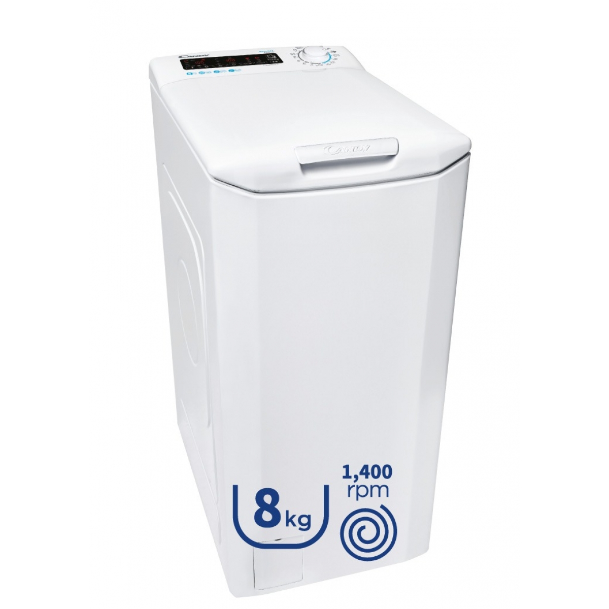 金鼎 CANDY CSTG48TM/1-UK 8公斤上置式洗衣機 - 1400轉、變頻摩打