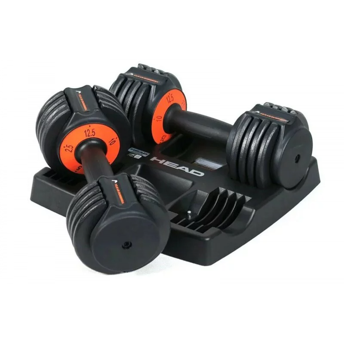 Head HED0004125LB 12.5磅 極速調重啞鈴(一對) - 1秒調節，多段重量，防滑手柄