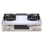 TGC RJH3HR(SSC) 66厘米 煮飯寶 座檯式煤氣煮食爐+內置式煮飯煲 (不銹鋼爐面配香檳色爐身)