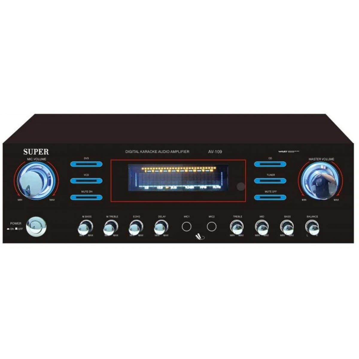 Super AV-109 60W*2大功率卡拉OK擴音機