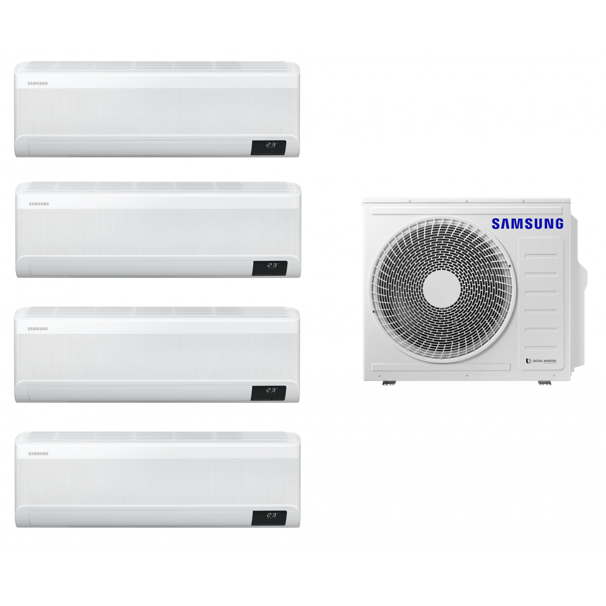 Samsung 三星 AJ080TXJ4KH/EA 多聯變頻Wind-Freeᵀᴹ冷氣機 (3/4匹+3/4匹+1.0匹+2.0匹)