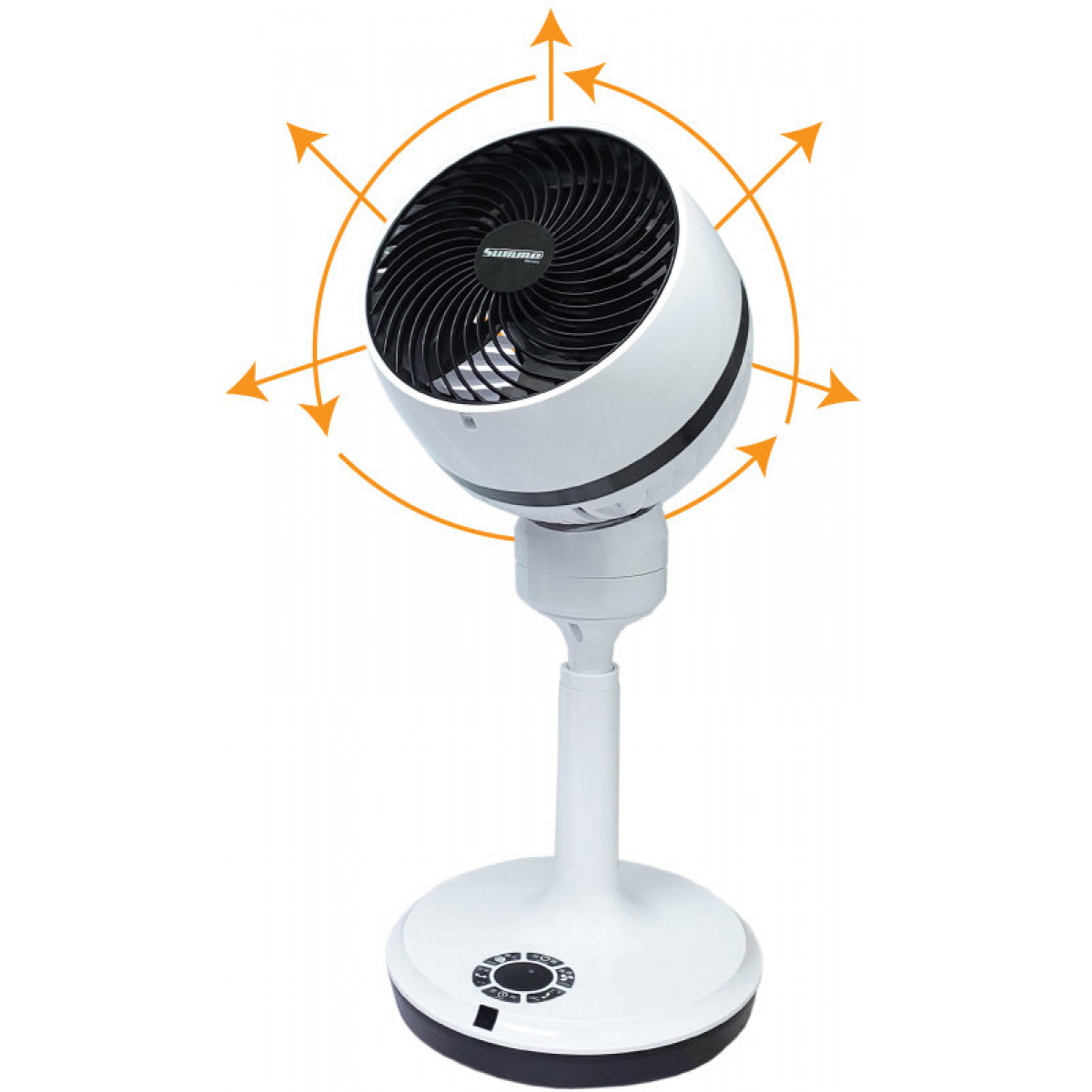 Summe 德國卓爾 SF-S78R 12吋 伸縮循環枱地扇 (無線遙控)