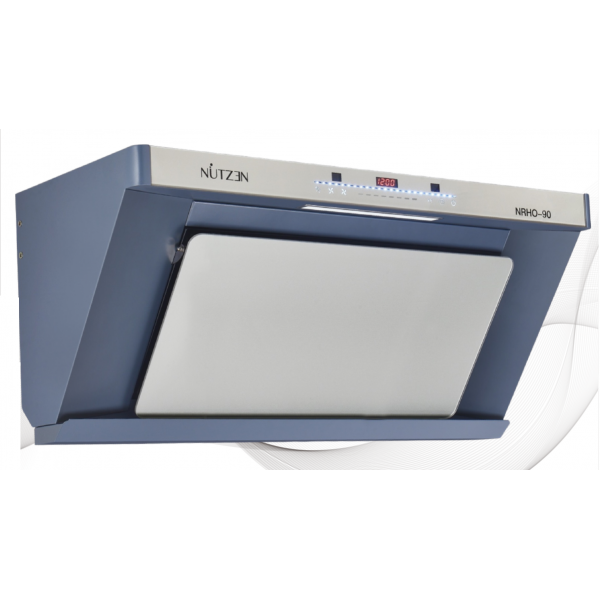 【展銷品】Nutzen 樂斯 NRHO-90 90厘米體感雙摩打電熱除油傾斜式抽油煙機