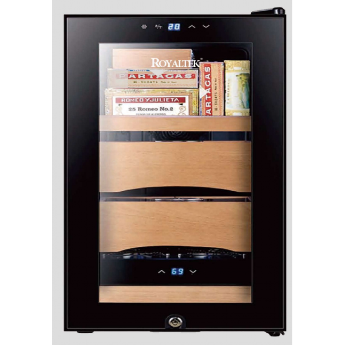 ROYALTEK RT50L 恆溫恆濕雪茄櫃 - 250支容量、電子製冷