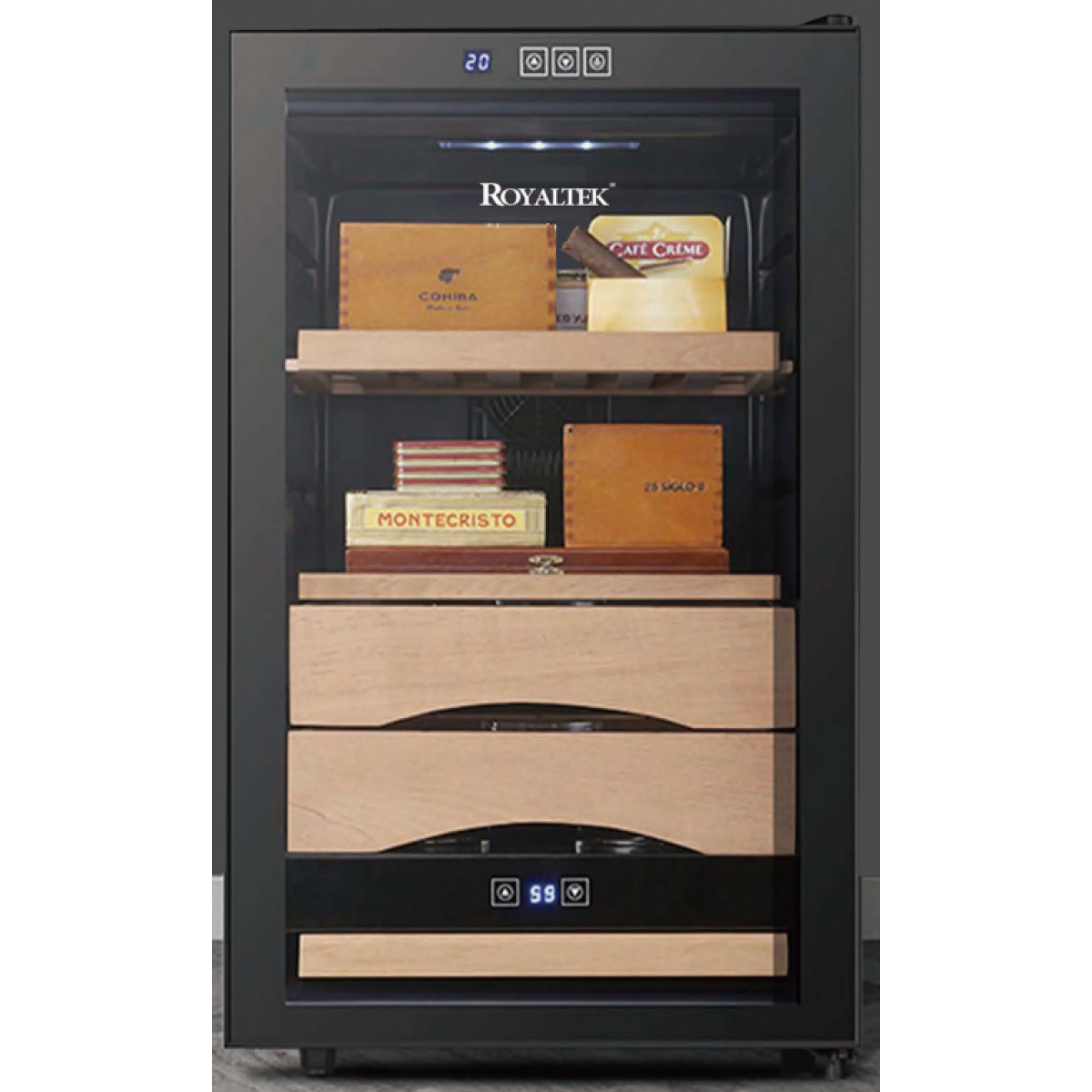 ROYALTEK RT65LB 恆溫恆濕雪茄櫃 (祼養款, 350支, 電子制冷)
