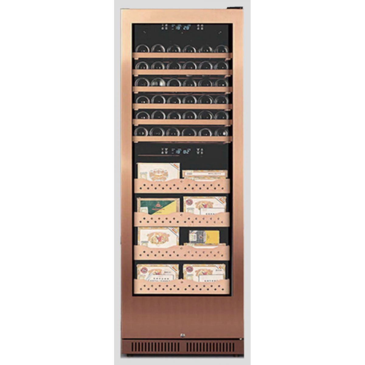 ROYALTEK RT168A Signature系列二合一紅酒雪茄櫃 (雙溫雙濕)