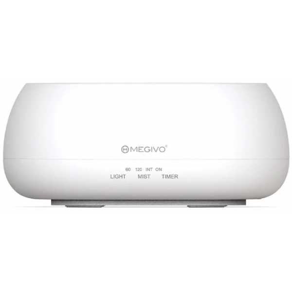 Megivo Oasis 夜燈香薰霧化加濕器 (白色) - 500ml，LED彩燈，超聲波靜音