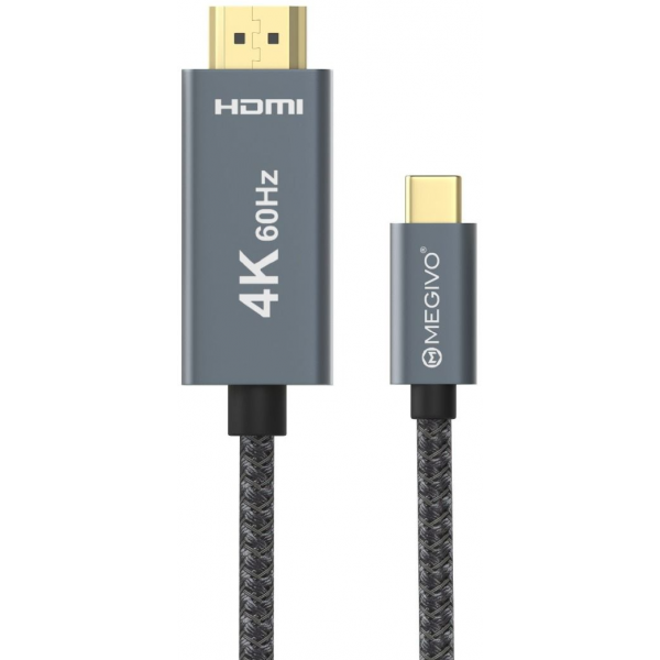 Megivo MCH-420 USB-C 轉 HDMI 線 - 2.0米，支援4K，PP編織線材