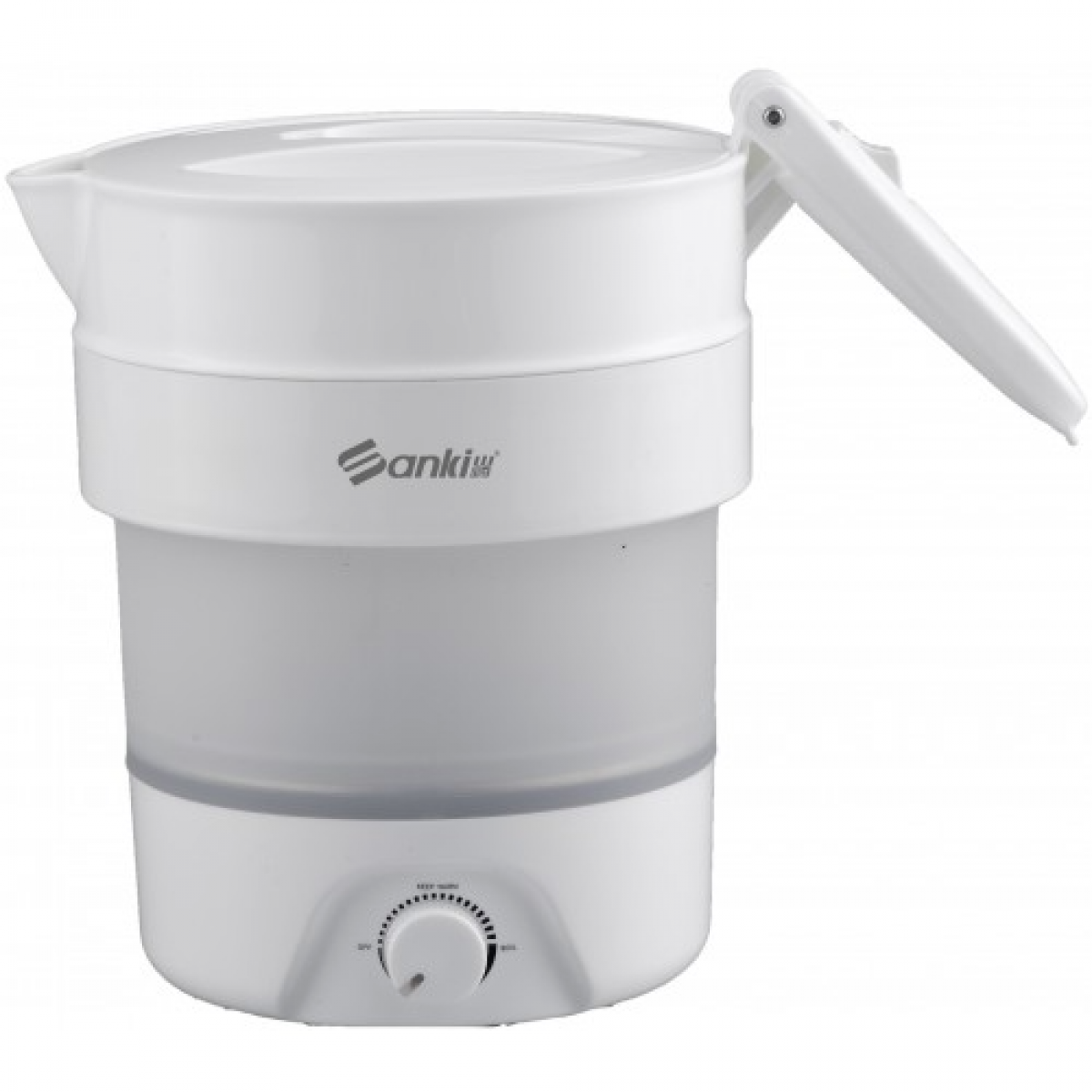 Sanki 日本山崎 SK-TK800W 雙電壓摺疊式旅行水壺 - 0.8公升，三合一功能，食品級材質