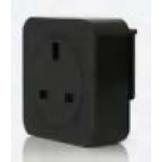 FAMO SINB-G1(ROR)/UK 國際款系列 英式標準插座 (黑色面板) (橡膠外圈) (可個別訂製)