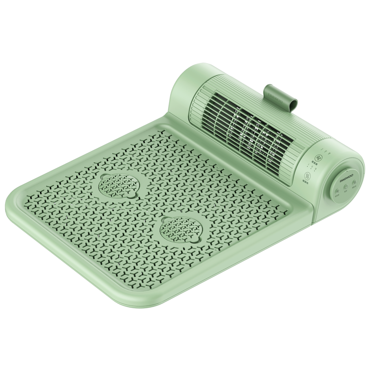 Daewoo FH02HK-GN 烘腳暖風一體機 (綠色) - 養生暖腳，石墨烯發熱