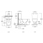 Walrus WR-120105.3 分體坐便器 (正常版) - 簡約設計，分體式座廁
