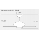 Modern Fan Co Altus 42吋天花吊扇 (鋁銀色+楓木扇葉)