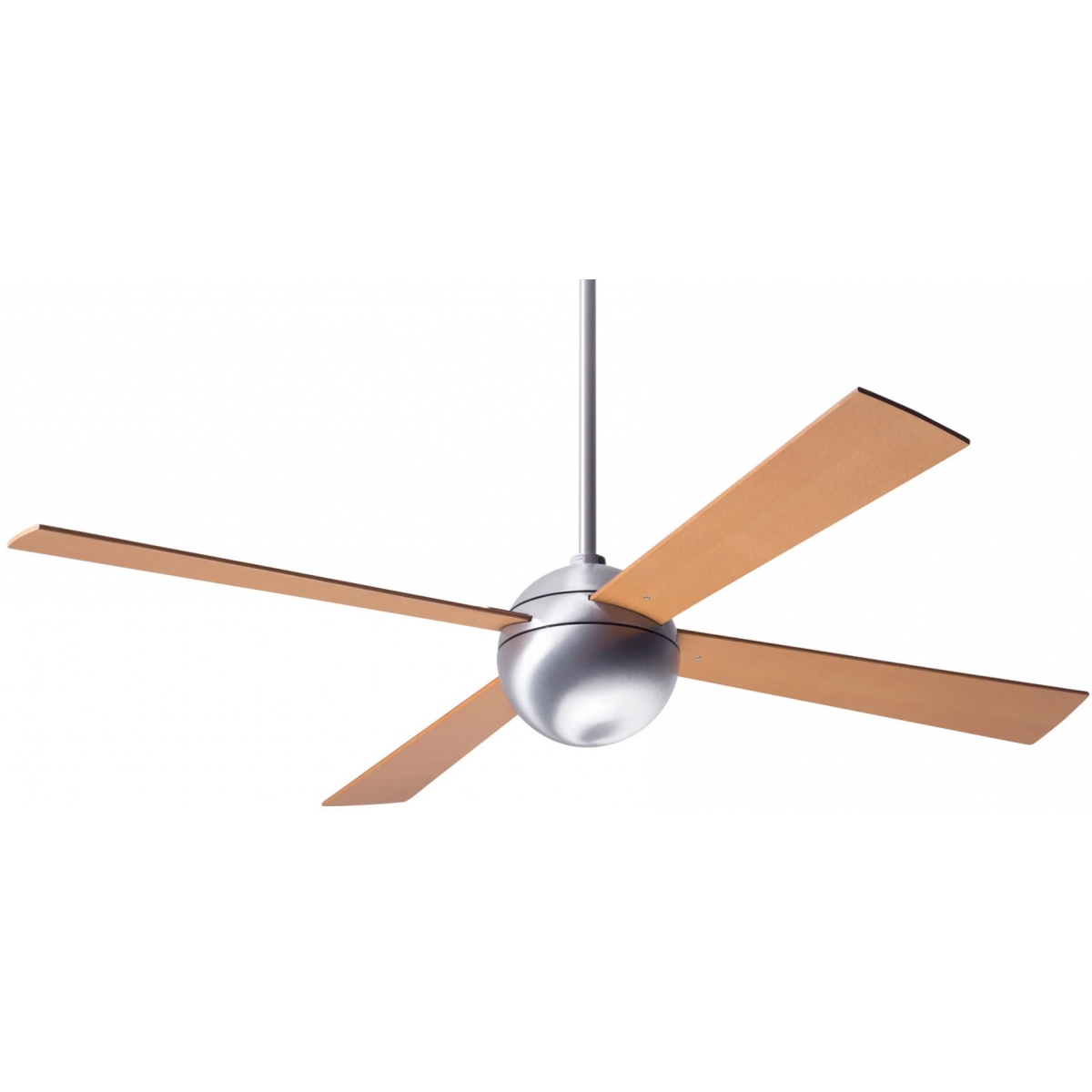 Modern Fan Co Ball 52吋 天花吊扇 (鋁銀色+楓木扇葉) - Ron Rezek設計，夏冬模式