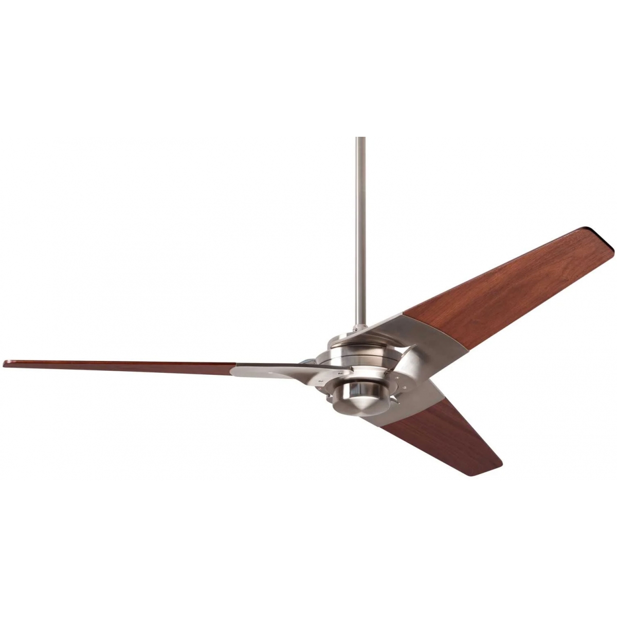 Modern Fan Co Torsion 42吋 天花吊扇 (亮銀色+桃花木扇葉) - Dave Ellis設計，夏冬模式