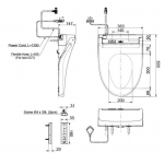 TOTO TCF24410AAA 電子噴水加長型廁板 (連無線搖控)