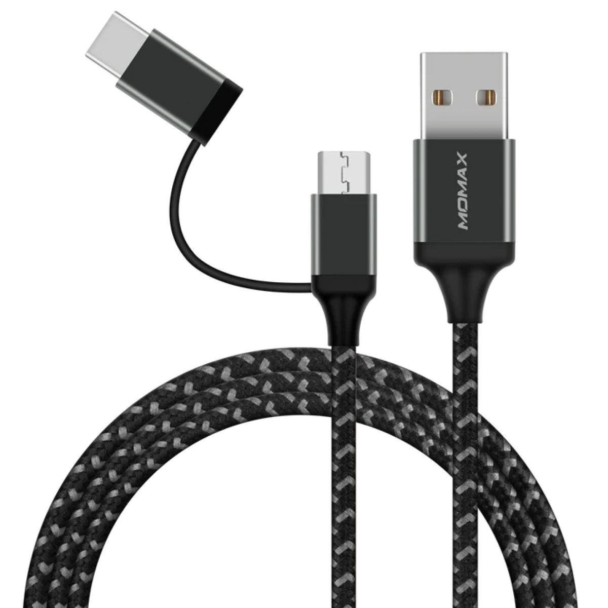 Momax DTC11D Zero 2合1 USB-C & Micro USB 連接線 (1.0米)