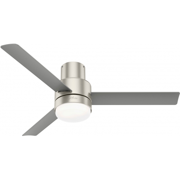 Hunter Fan Co Gilmour 52吋天花吊扇 (啞銀色)：孟菲斯設計，3種速度，遙控控制