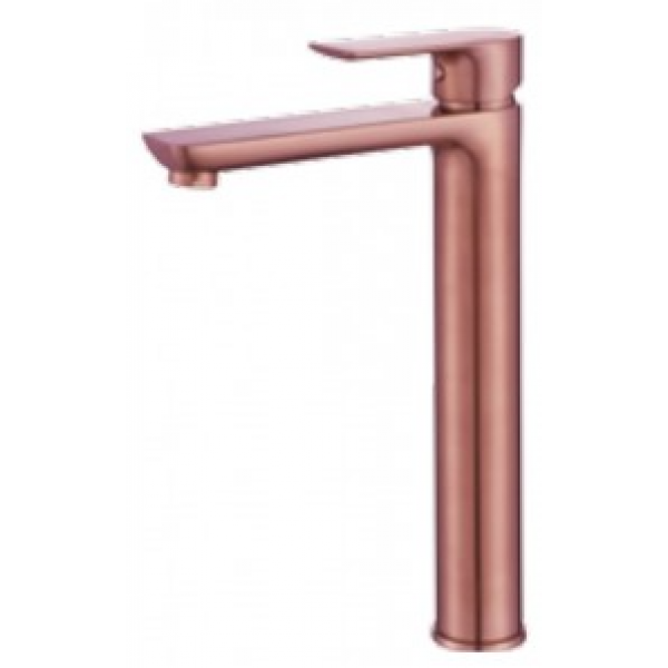 Richford RF73031RG高身面盆龍頭 (玫瑰金)：西班牙陶瓷閥芯，黃銅主體，5年保養