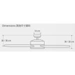 Hunter Fan Co Kennicott 44吋天花吊扇 (啞黑色)：孟菲斯設計，3種速度，牆壁開關