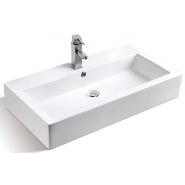 Bellini K146檯上盆：簡約設計，H140*W800*D435mm