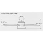 Hunter Fan Co Loki 52吋天花吊扇 (啞黑色+啞黑色)：遙控控制，夏季/冬季模式，適用於室內