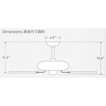 Hunter Fan Co Maribel 52” 天花吊扇 (黑銅色+胡桃木色)