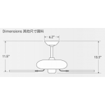 Hunter Fan Co Outdoor Elements II 52吋 天花吊扇 (復古磚色)