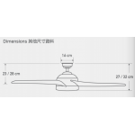 Hunter Fan Co Trimaran 52吋天花吊扇 (黑銅色+可可色)