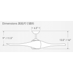 Minka Aire Artemis 58吋 天花吊扇 (楓木色)