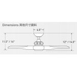 Minka Aire Aviation 60” 天花吊扇 (亮銀色+銀色)