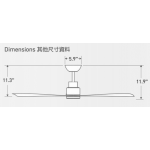 Minka Aire Simple 52吋天花吊扇 (白色) - IP44防水、DC馬達、6種速度