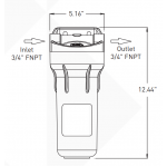 Pentair E-10 10吋高流速過濾器