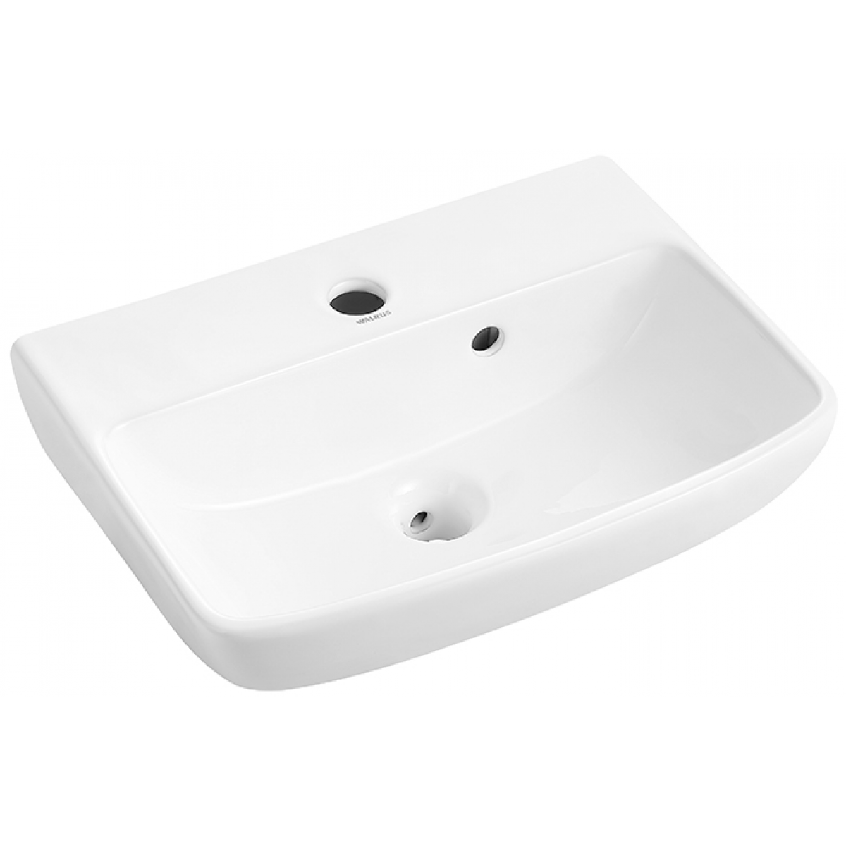 Walrus WR-230124.1 長方形掛牆面盆 (含單孔龍頭孔)