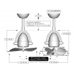 Matthews Fan 13吋 Diane 天花吊扇 (亮銀色金屬扇葉)
