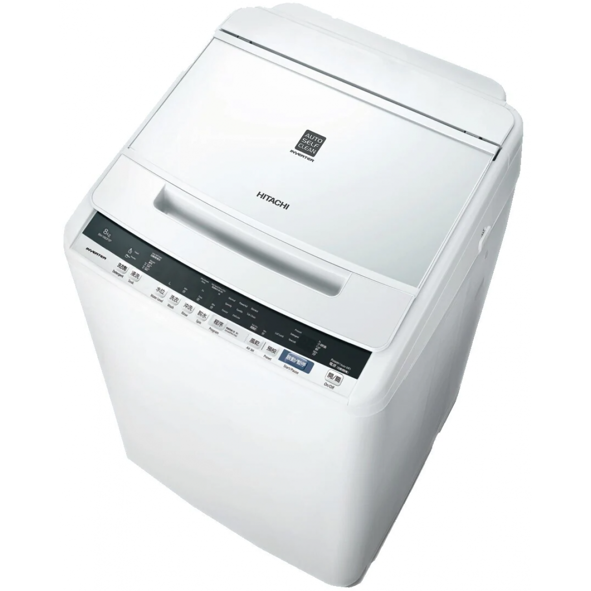 HITACHI 日立 BW-V80FSP 8KG日式高水位洗衣機：變頻摩打，自動內外筒清洗，1級能源用水效益