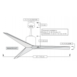 Matthews Fan Eliza 56吋天花吊扇 (啞黑色)