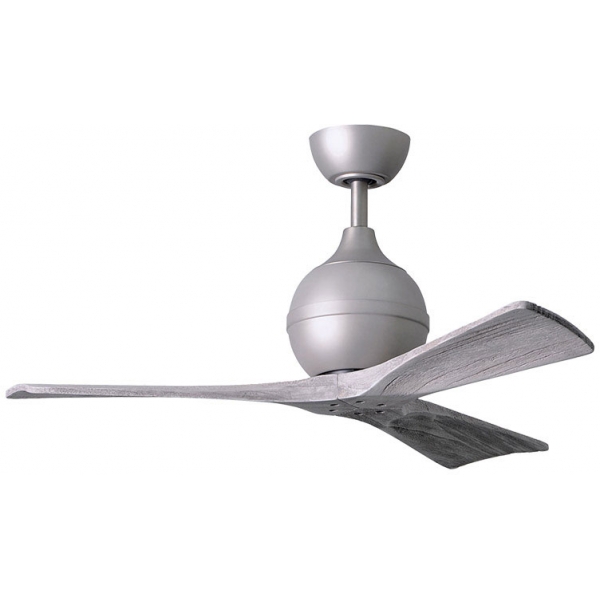 Matthews Fan Irene-3 42吋天花吊扇 (鋁銀色機身, 倉木色扇葉)